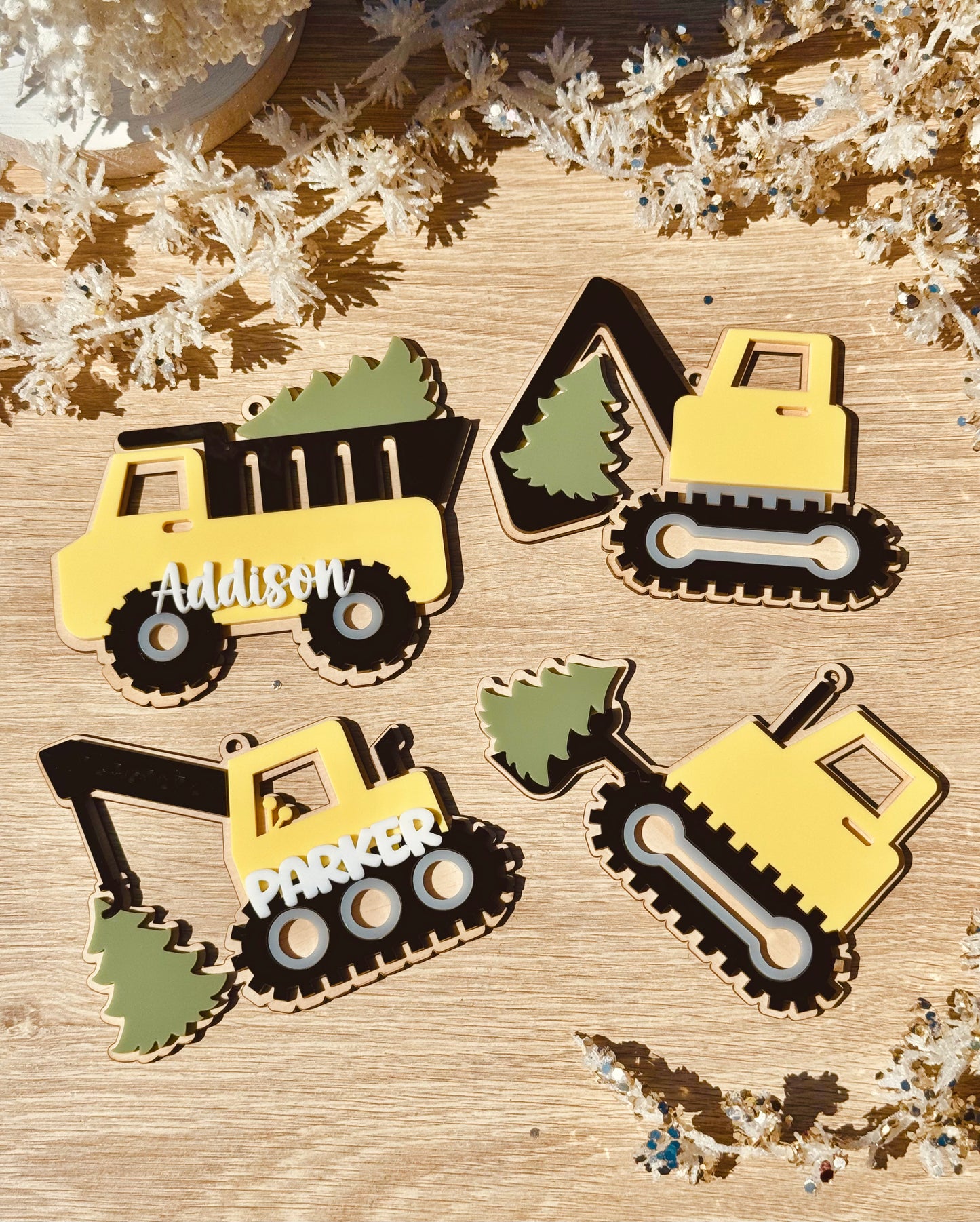 Construction Christmas Tree Decoration