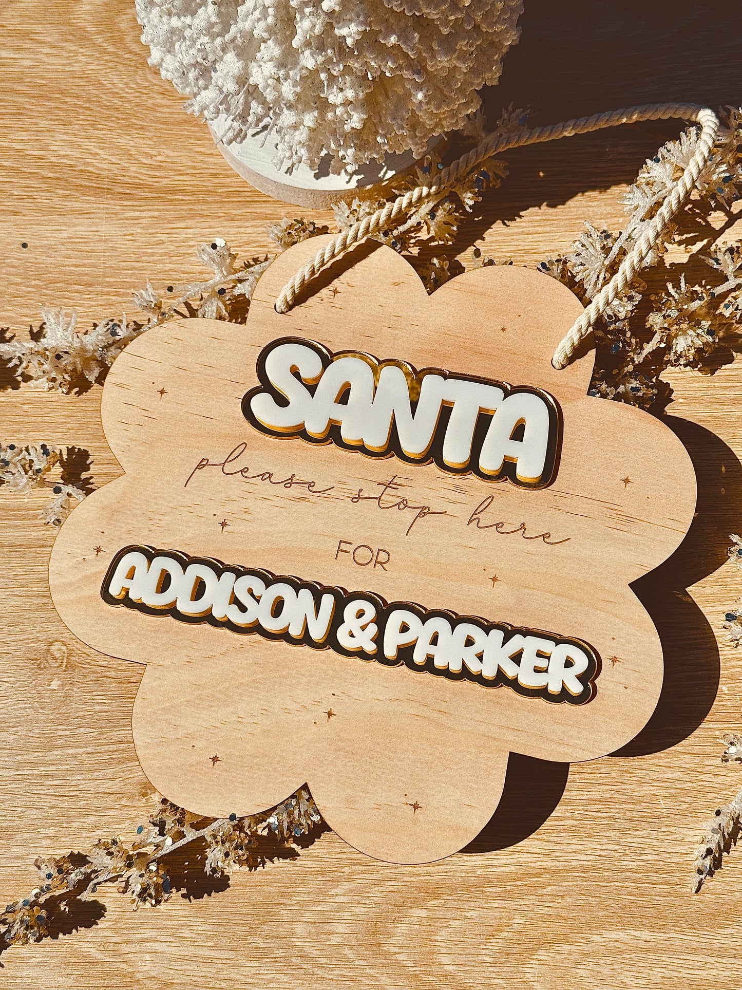 Santa Please Stop Here Door Hanger