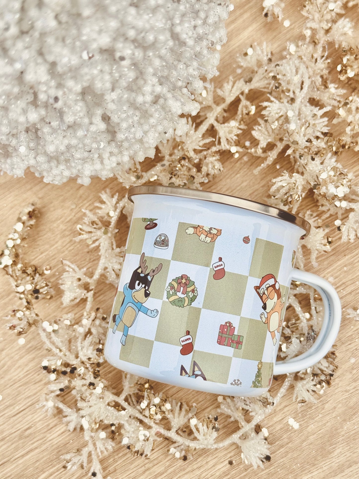 Enamel Cups - Christmas Theme