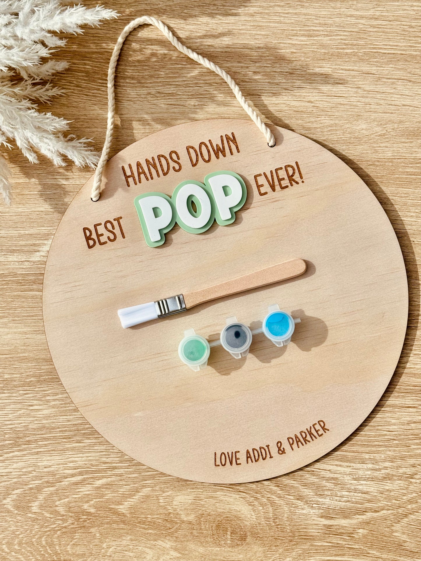 Hanging Hand Print Board - Fathers Day Inspired