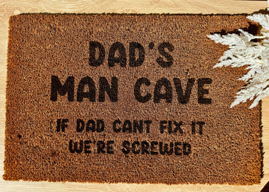 Doormat - "Dad's Man Cave"