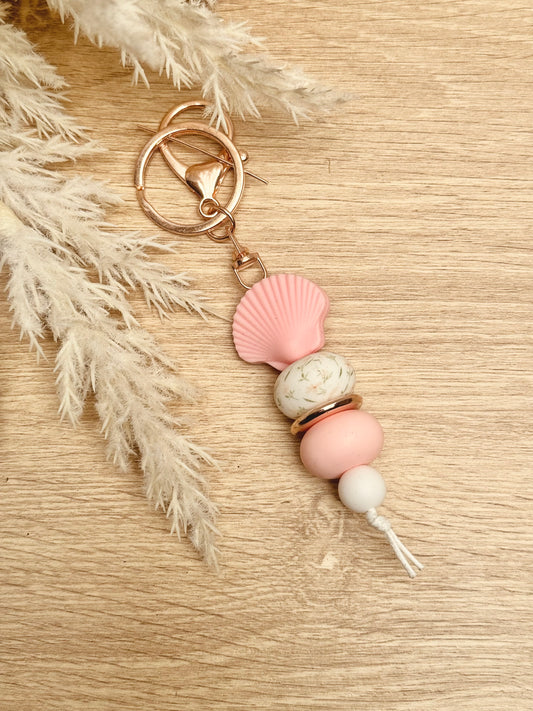 Key Chain - Pink Shell