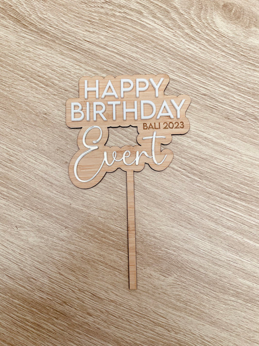 Cake Topper - HB Personalised