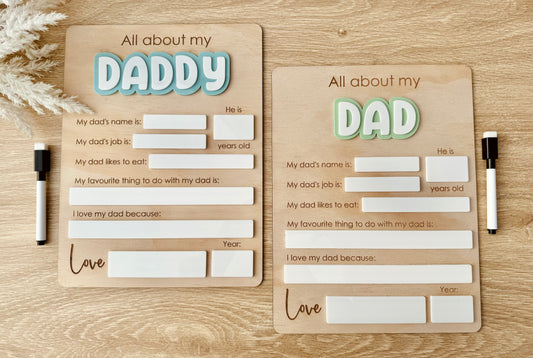 All About Board - Fathers Day Inspired