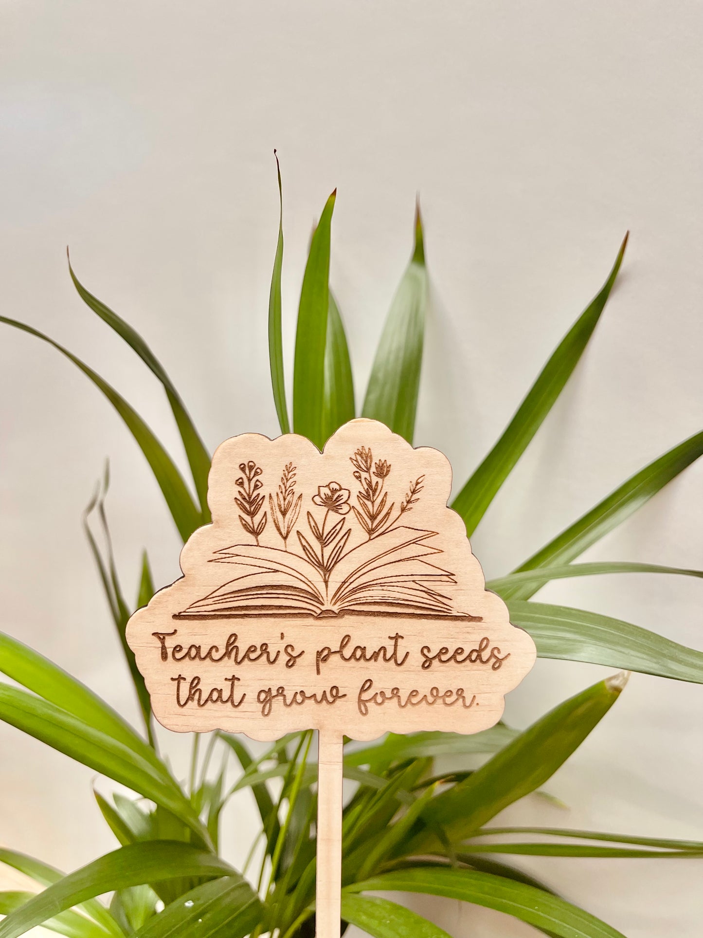 Wooden Plant Stick - Book