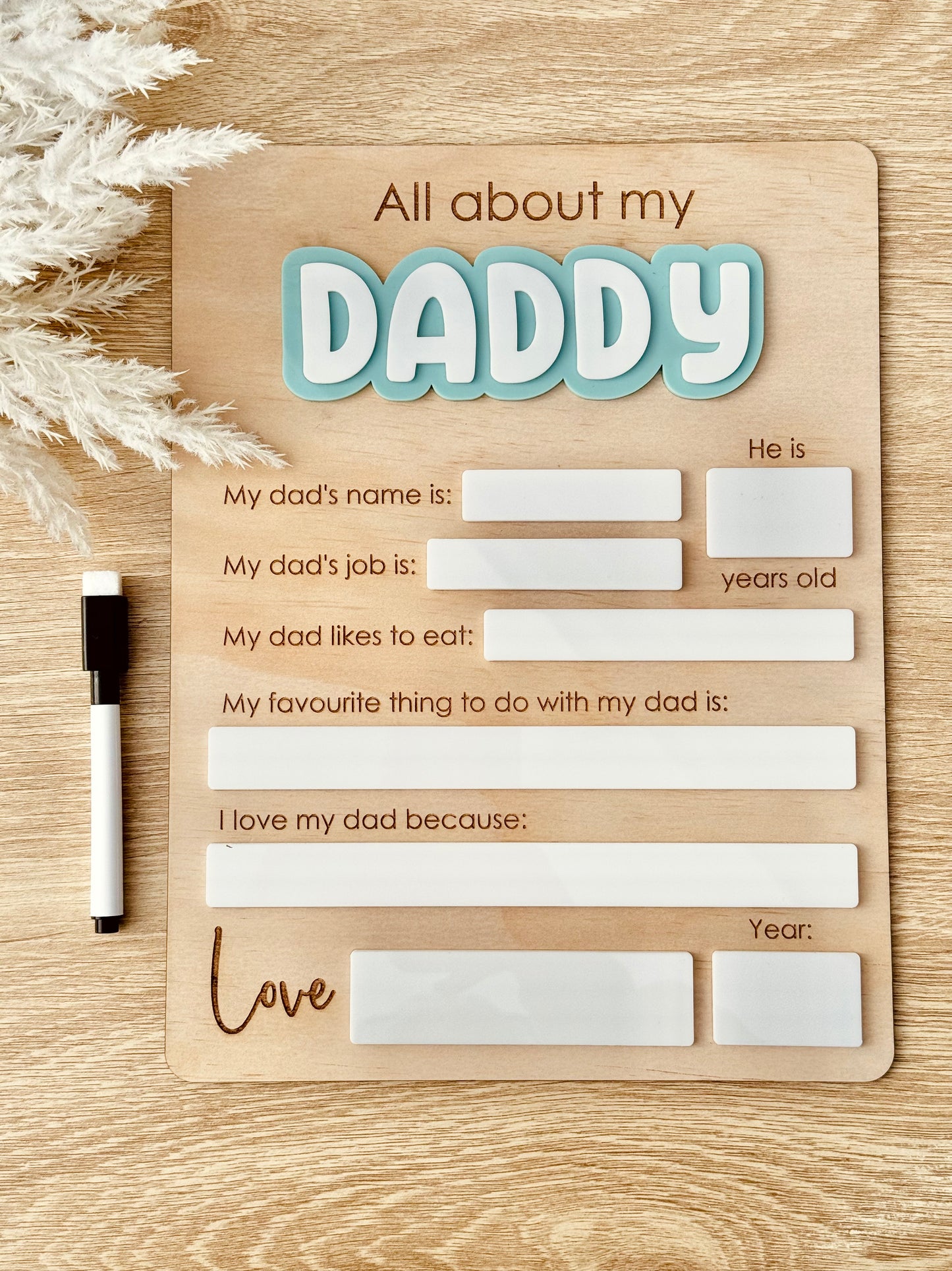 All About Board - Fathers Day Inspired