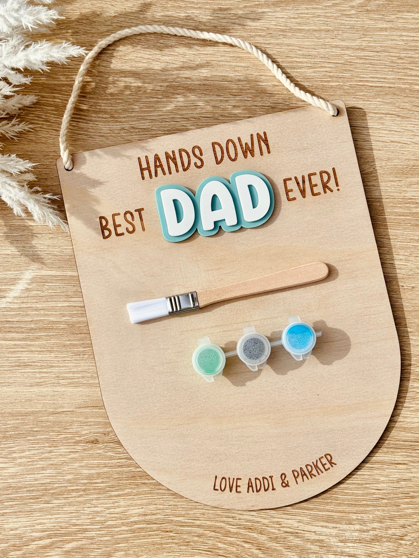 Hanging Hand Print Board - Fathers Day Inspired