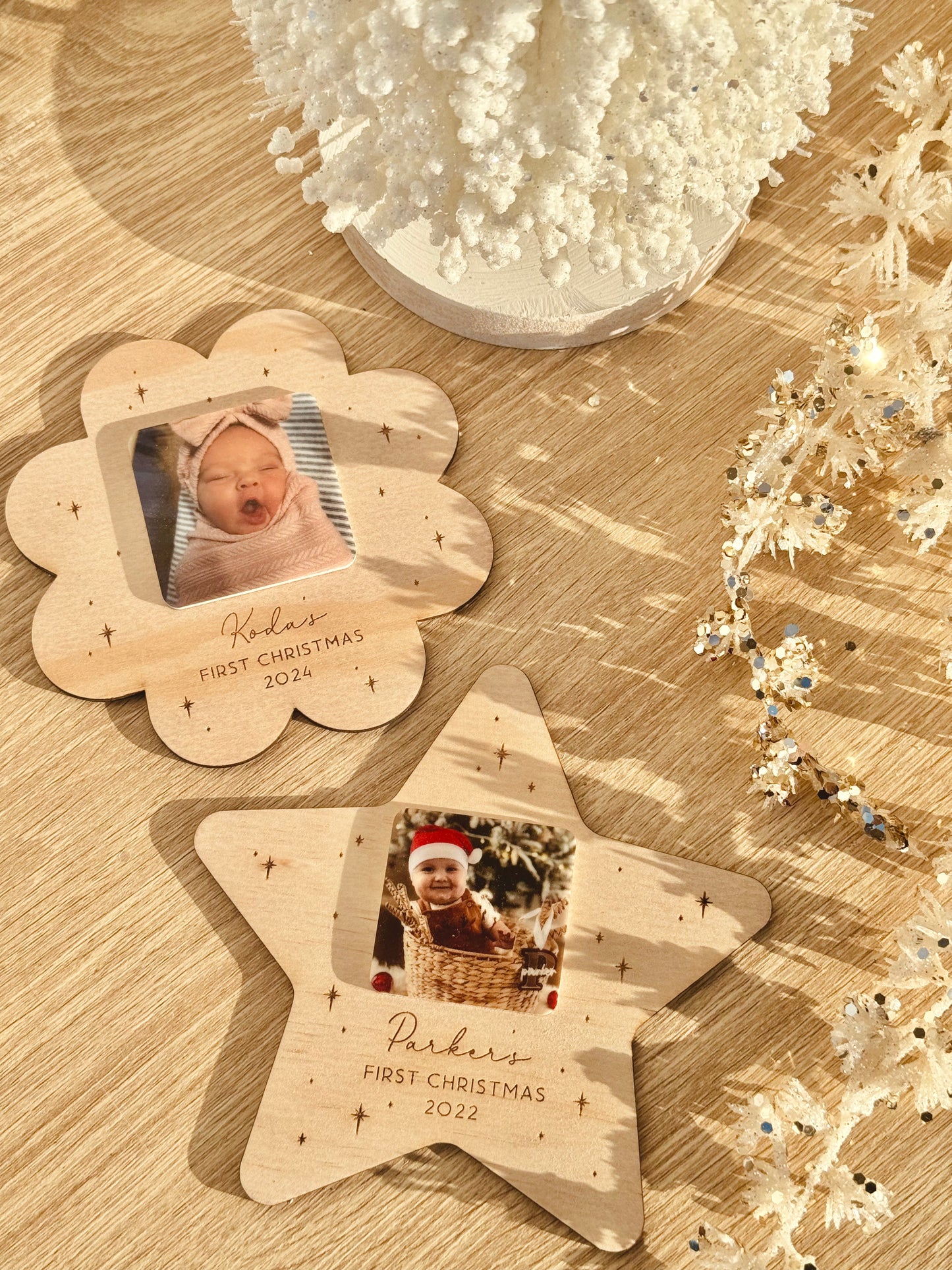 Baby's 1st Christmas Photo Plaque