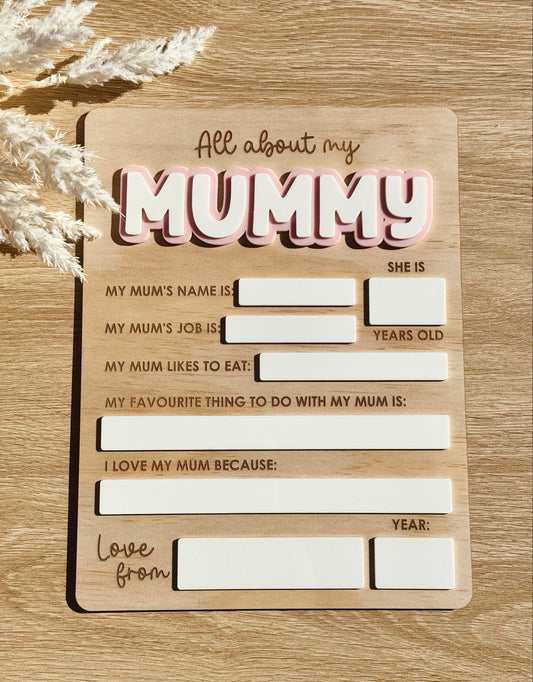 All About my MUMMY board