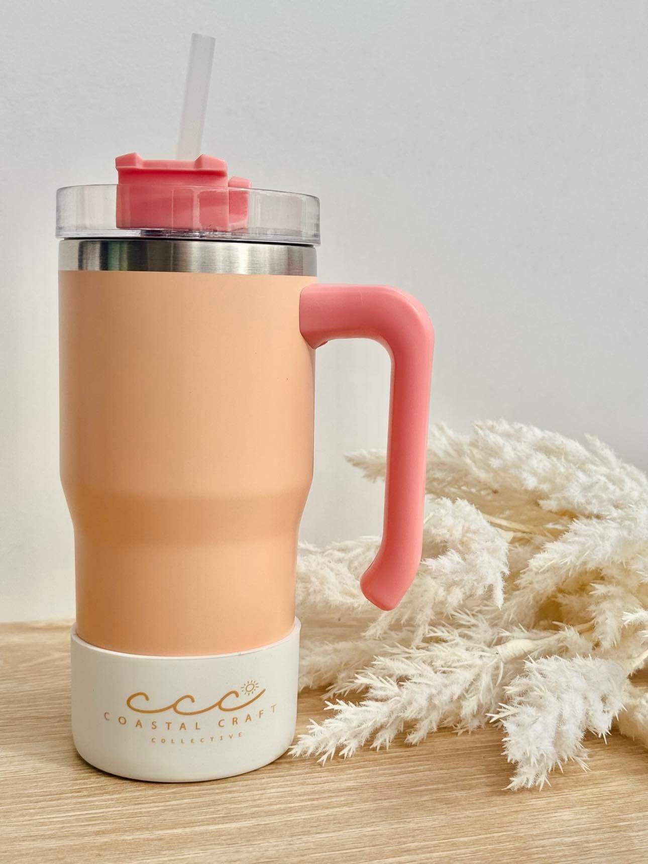 Macaron Peach Stainless Steel Tumbler