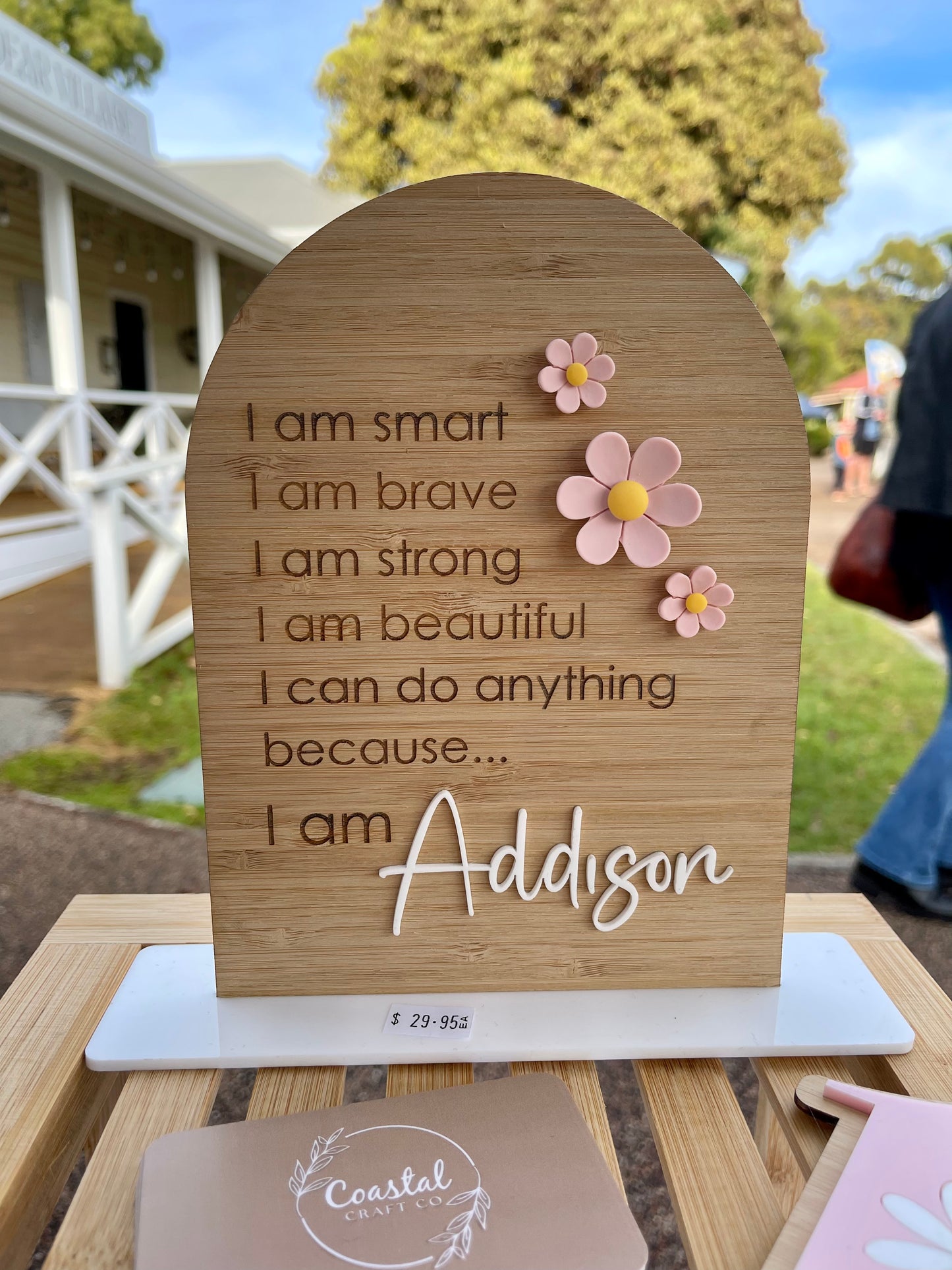 Affirmation Plaque - Daisies