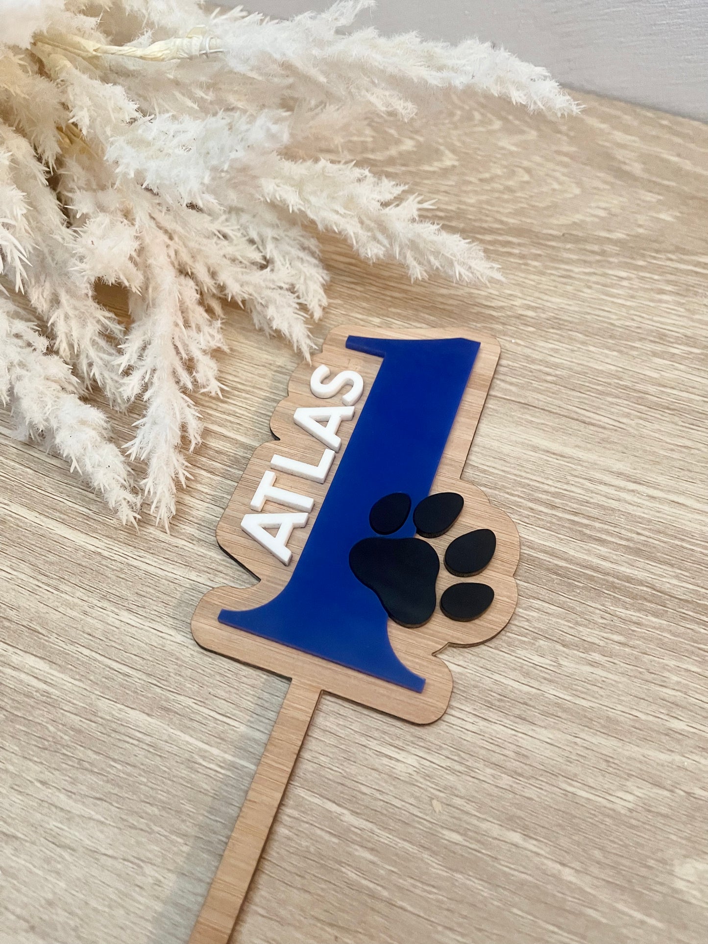 Cake Topper - Paw Print