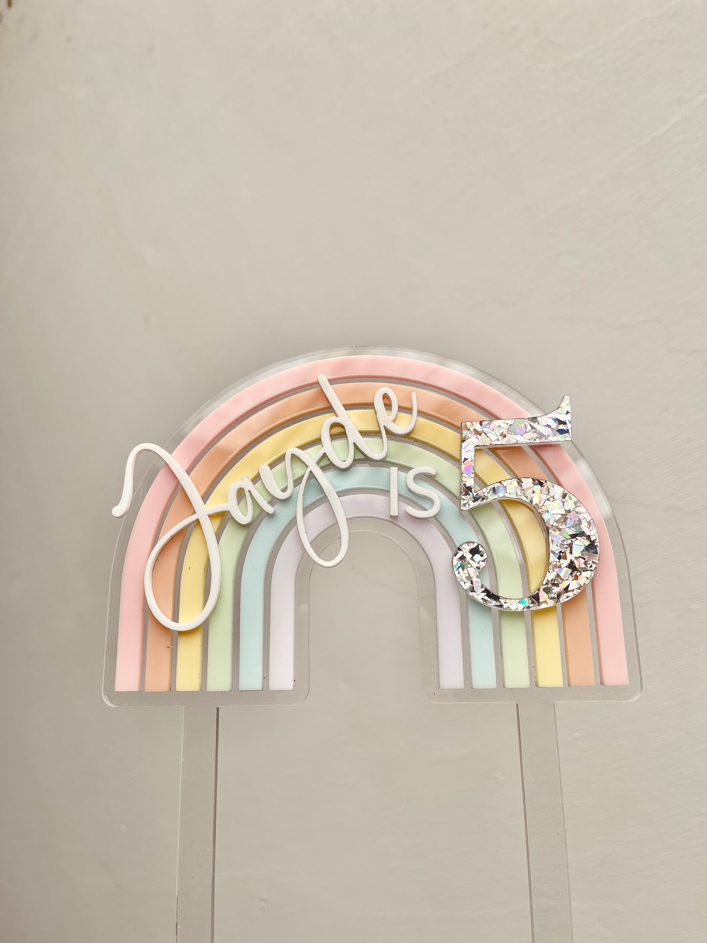 Cake Topper - Rainbow