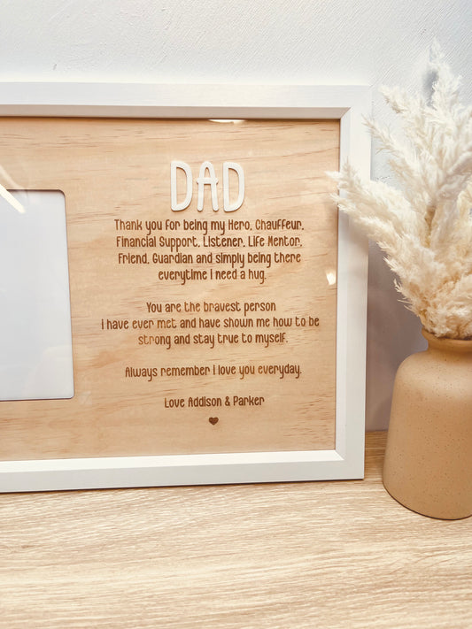 Photo Frame Plaque