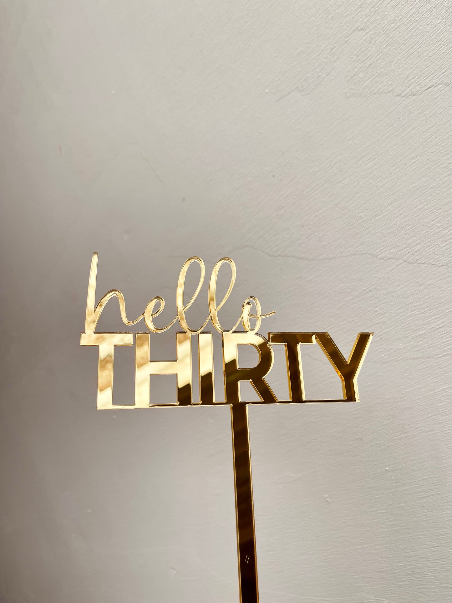 Cake Topper - Hello Thirty