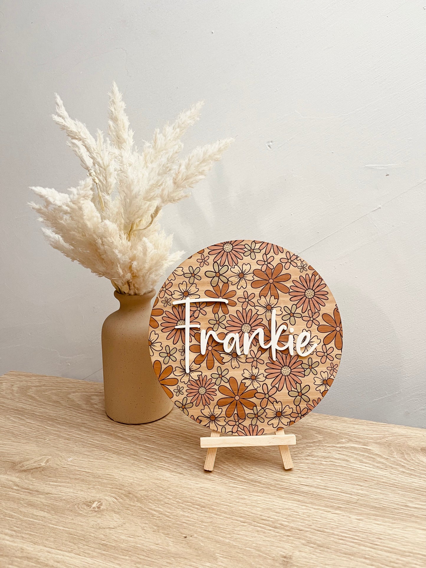 Name Plaque - Floral