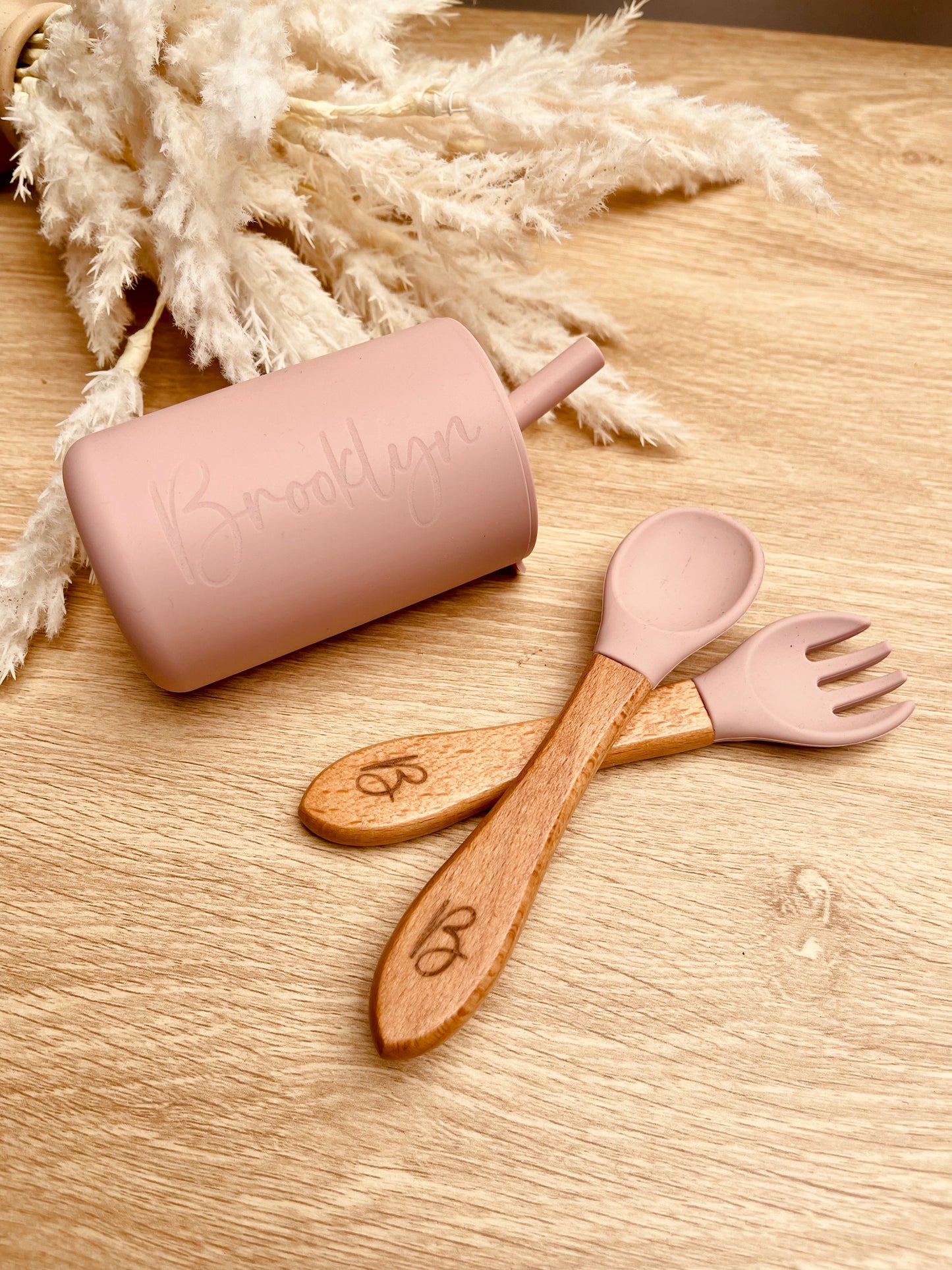 Silicone Cup & Cutlery - Personalised