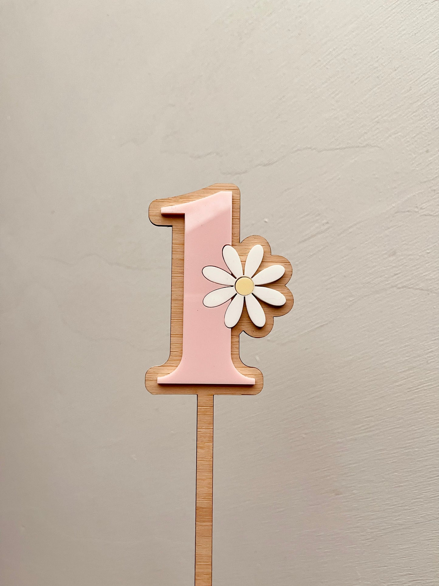 Cake Topper - Number Daisy