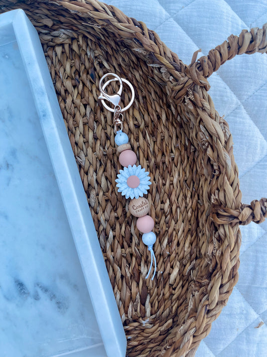 Speckled Peach Key Chain