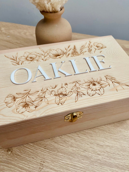 Wooden Keepsake Box - Personalised